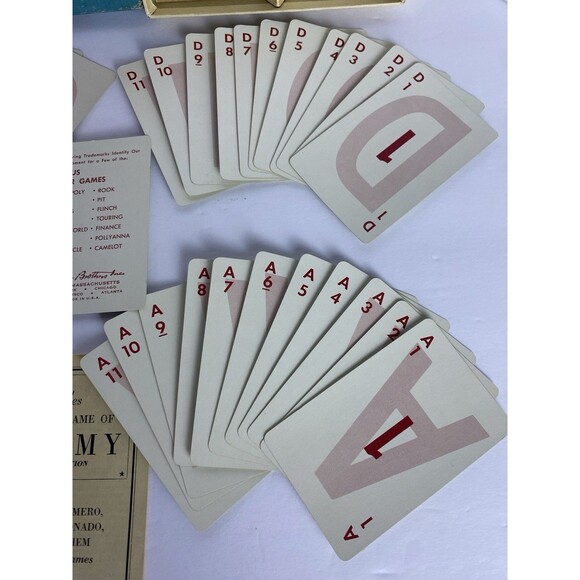 Vintage Game Parker Brothers RUMMY and Other Games 1942 COMPLETE w/instructions - Picture 4 of 10